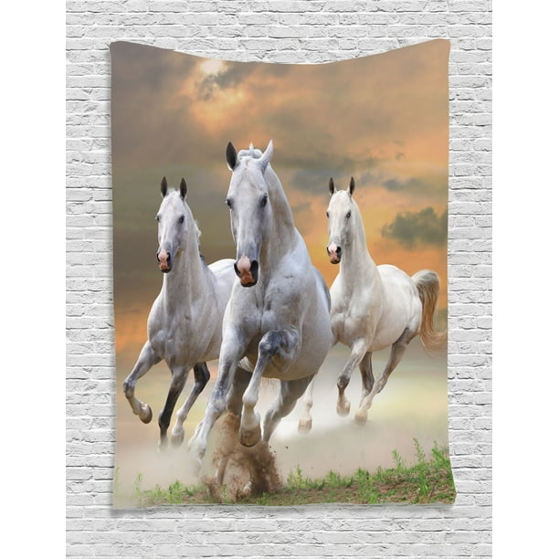 Animal Decor Aquarium Background Sticker Camargue Horses in The Water Ancient Oldest Breed in Southern France Origin Artful Photo PVC Fish Tank Background Adhesive White Beige Animal Decor Aquarium Background Sticker Camargue Horses in The Water Ancient Oldest Breed in Southern France Origin Artful Photo PVC Fish Tank Background Adhesive White Beige